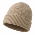 Cappello Beanie Lavorato a Maglia Unisex Beige