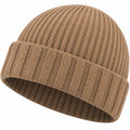 Cappello a Coste Beanie Beige Unisex