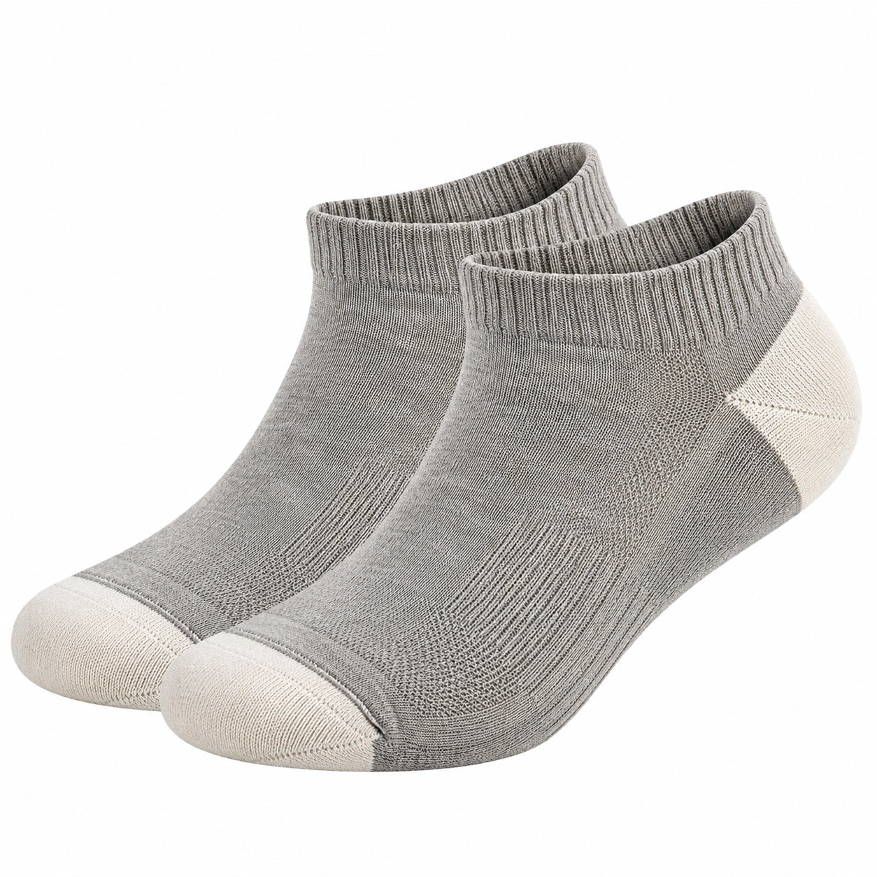 Calzini Corti Unisex Grigio Chiaro/Bianco EU 36-42