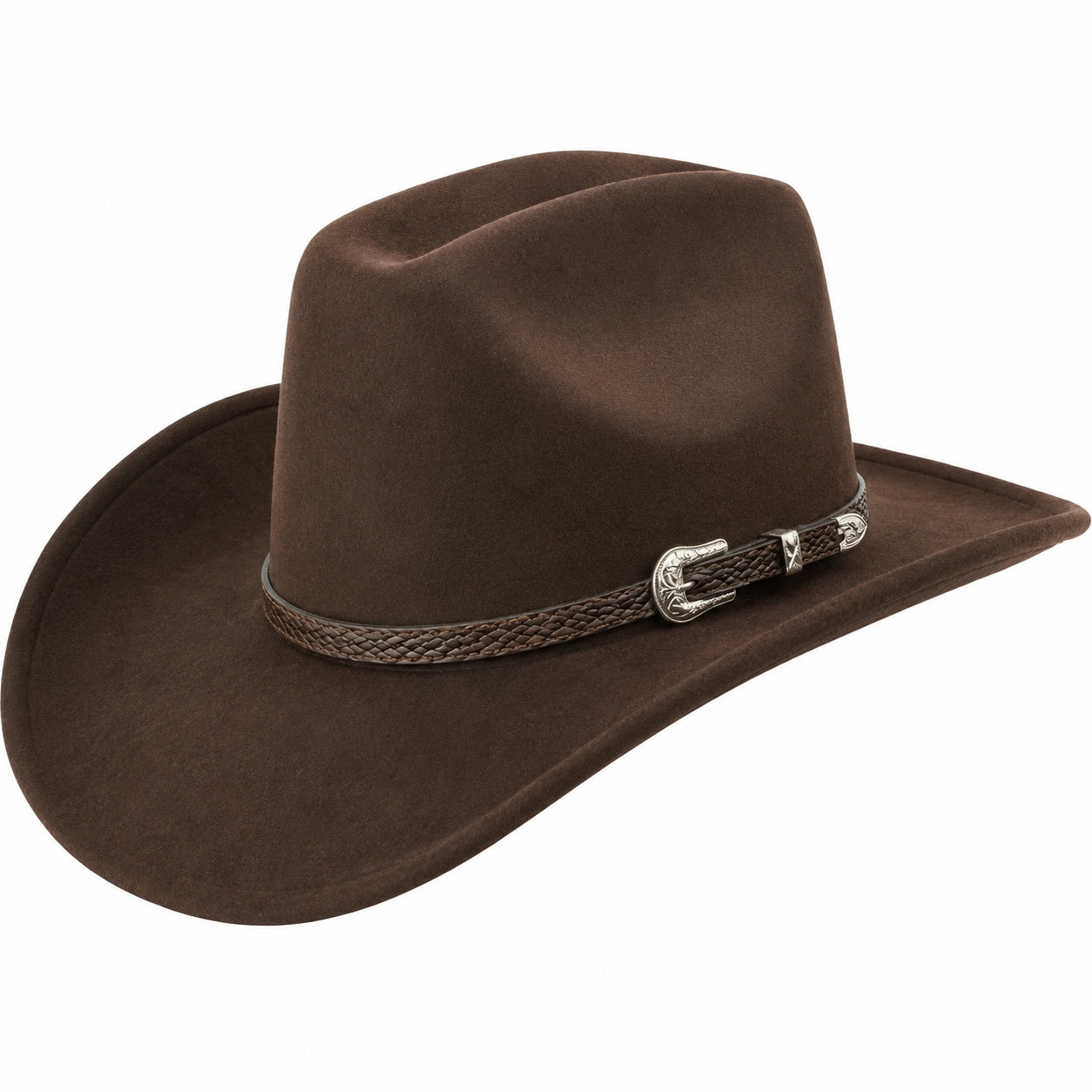 Cappello Cowboy Classic in Feltro Marrone