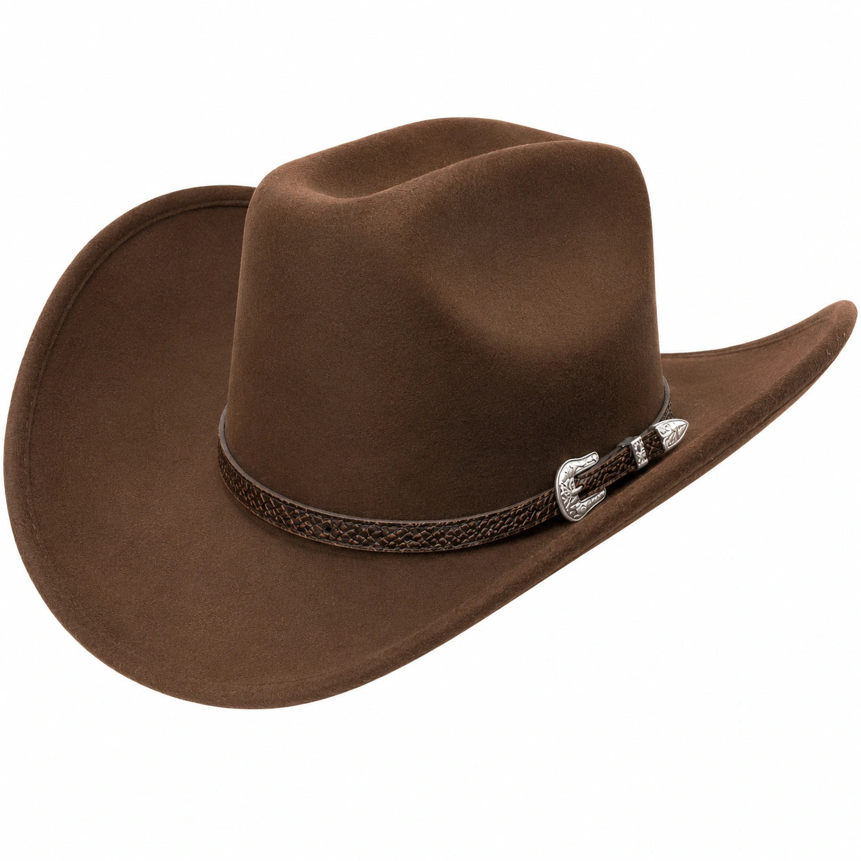 Cappello da Cowboy in Feltro Marrone
