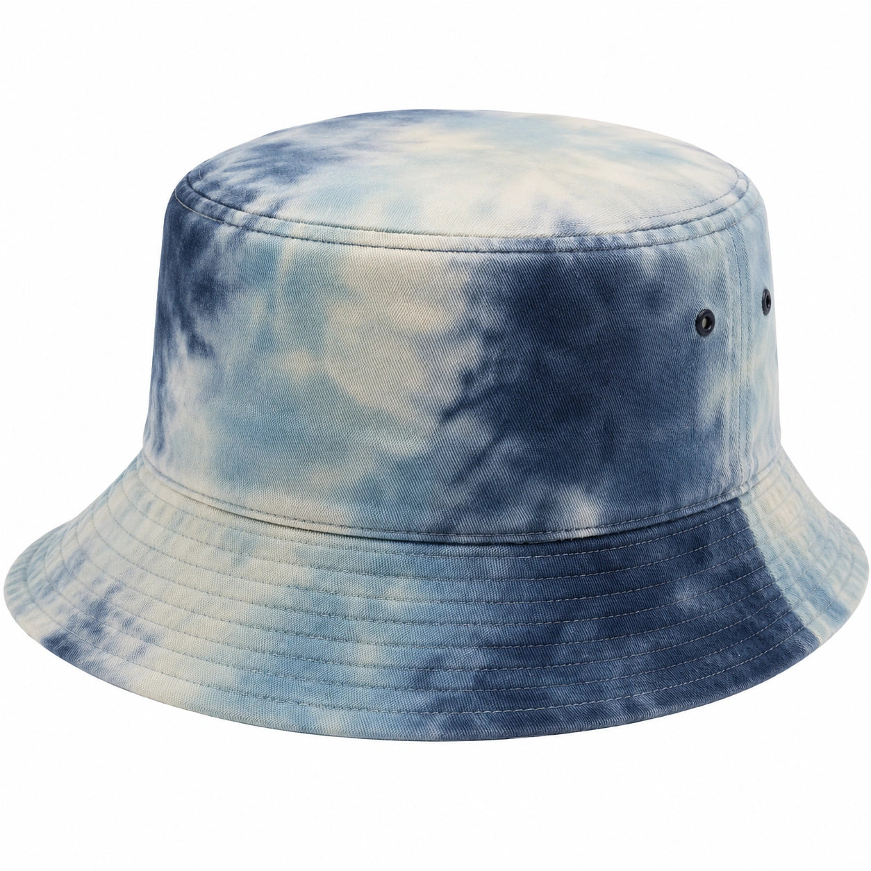Cappello Bucket Tie-Dye Blu Sfumato