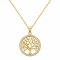 Collana Albero della Vita in Oro con Zirconi